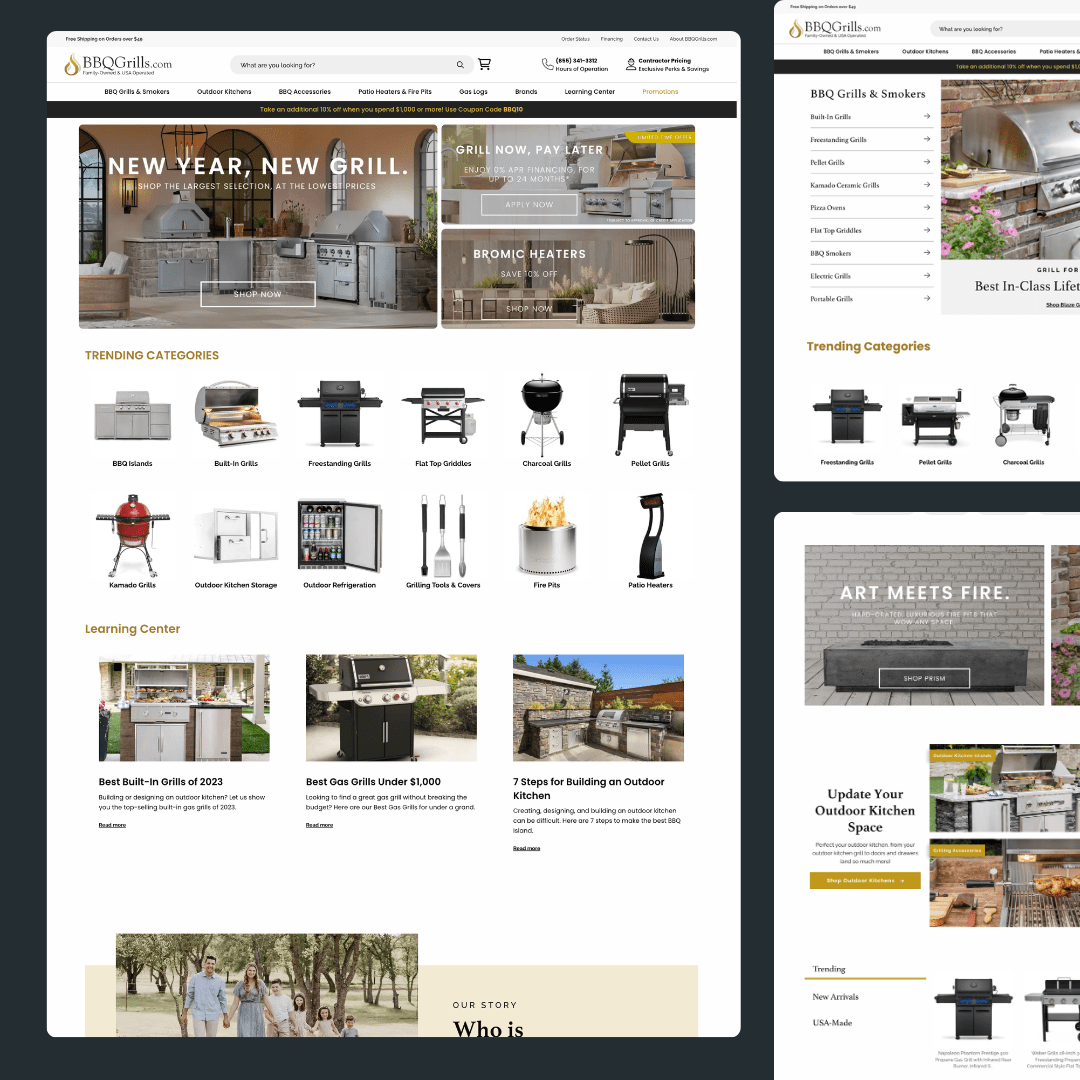BBQGrills.com website by Lightning Labs.